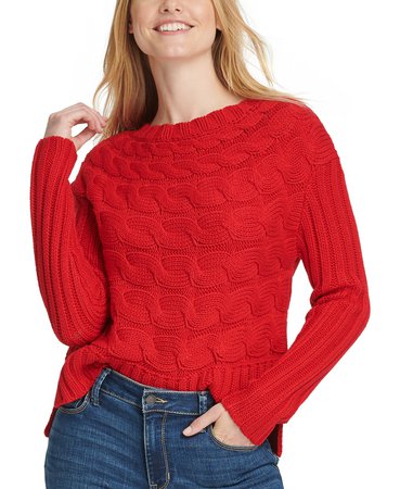 DKNY Horizontal Cable-Knit Sweater & Reviews - Sweaters - Women - Macy's
