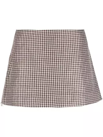 Acne Studios check-pattern Mini Skirt - Farfetch