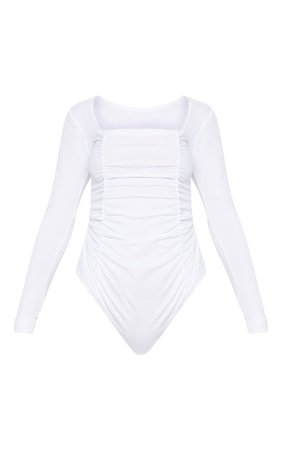White Bodysuit | Tops | PrettyLittleThing