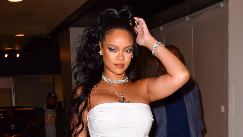 Rihanna Debuted the Coolest Cobalt Blue Reverse Cat-Eye — See the Photos | Allure