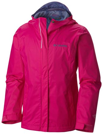 Columbia pink raincoat