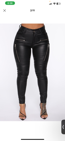 Faux Leather Bottoms