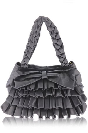 LALU MELODY Grey Ruffled Bag – PRET-A-BEAUTE.COM