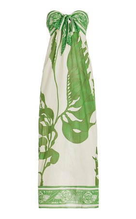 Seagrass Cotton Maxi Dress By Johanna Ortiz | Moda Operandi