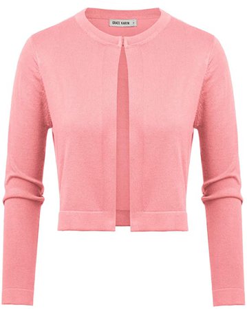 Ladies Short Cropped Bolero Jacket Cardigan for Dress Size XL CL2849-1 at Amazon Women’s Clothing store