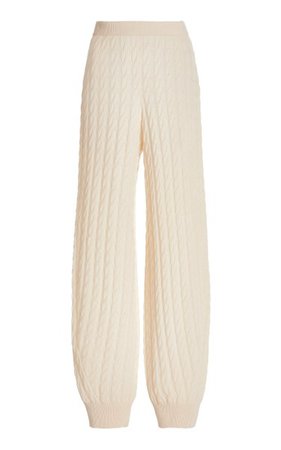 Cable-Knit Cashmere Jogger Pants By Toteme | Moda Operandi