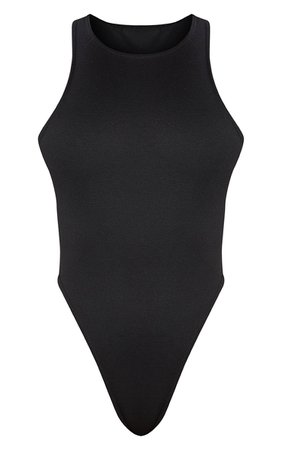 Basic Black Short Sleeve Bodysuit | PrettyLittleThing USA