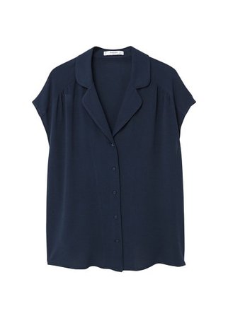 MANGO Camp-collar blouse