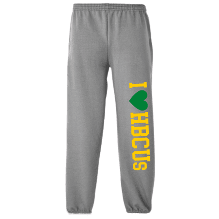 I Love HBCUs Sweatpants - green and gold - ratedhbcu.com