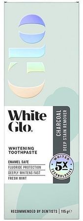 White Glo Charcoal Deep Stain Remover Whitening Toothpaste Fresh Mint - Οδοντόκρεμα λεύκανσης | Makeup.gr