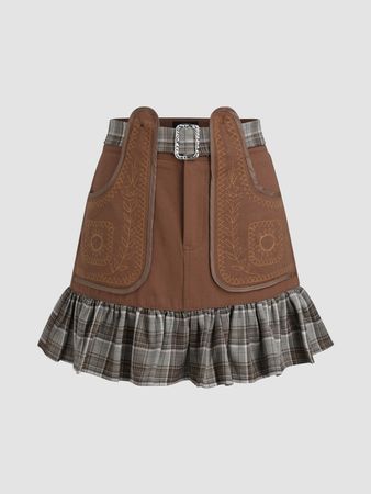 Retro Mini Skirt - Cider