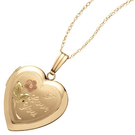 14k Yellow Gold I Love You Heart Locket | Gold Necklaces & Pendants | Jewelry & Watches | Shop The Exchange
