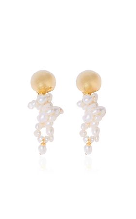 Pearly Gold Grape Earrings By Pearl Octopuss.y | Moda Operandi