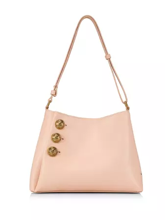 Shop Balmain Embleme Leather Shoulder Bag | Saks Fifth Avenue