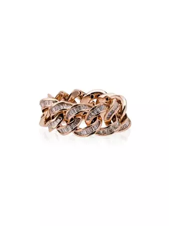 Shay 18k Rose Gold Jumbo Link Diamond Ring - Farfetch