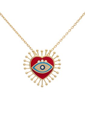Eye Heart U 18k Yellow Gold Pendant Necklace By L'atelier Nawbar | Moda Operandi