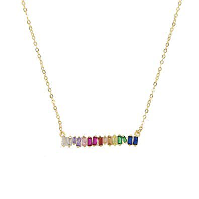 Rainbow Bar Necklace 1
