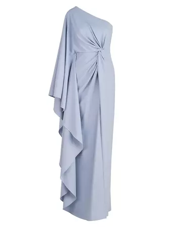 Shop Halston Ariella Draped One-Shoulder Gown | Saks Fifth Avenue