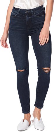 Margot Ripped Ankle Skinny Jeans