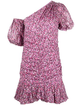 Isabel Marant Étoile Lecia one-shoulder Ruched Mini Dress - Farfetch