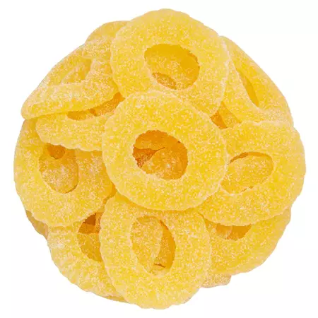 Gummi Pineapple Rings 8 oz – www.shoptherocket.com