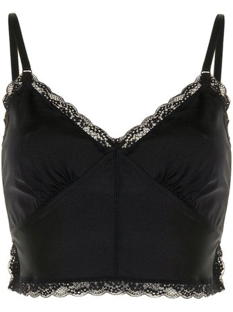Alexander Wang lace-trimmed Cropped Top - Farfetch