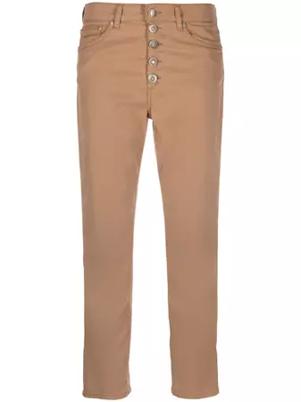 DONDUP slim-cut Cropped Trousers