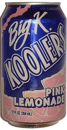 BIG K-Fruit soda-354mL-KOOLERS / PINK LEMON-United States