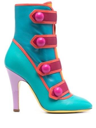 Moschino colour-block Ankle Boots - Farfetch