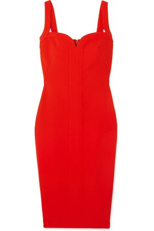 Victoria Beckham | Paneled cady dress | NET-A-PORTER.COM