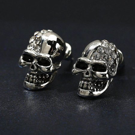Halloween Skeleton Skull Stud Earrings