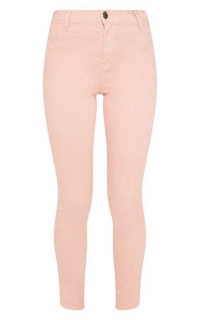 Dusty Pink Disco Skinny Jeans | Denim | PrettyLittleThing