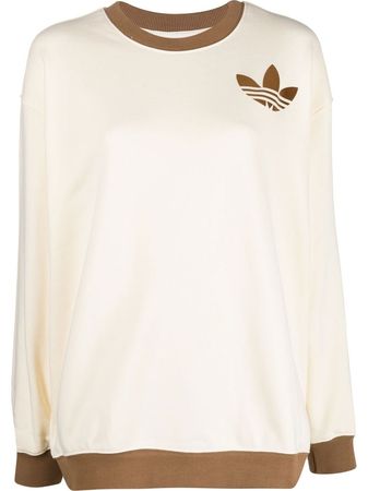 Adidas logo-print colour-block Sweatshirt - Farfetch