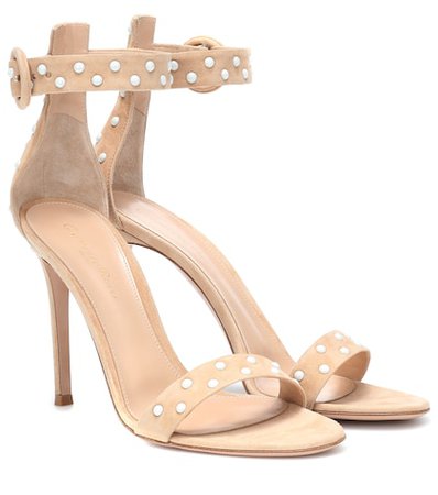 Reine embellished suede sandals