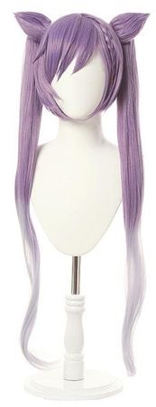 Purple pigtail wig