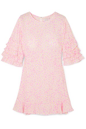 Faithfull The Brand | Serafina ruffled floral-print crepe mini dress | NET-A-PORTER.COM