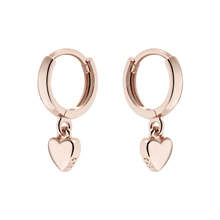 Ted Baker Tiny Heart Huggie Hoop Earrings | Earrings | Jewellery | Goldsmiths