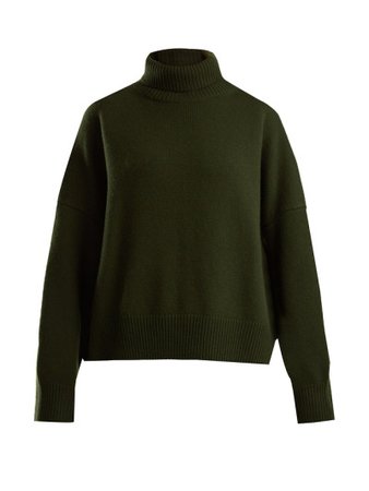 Nili Lotan Serinda roll-neck wool and cashmere-blend sweater