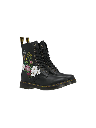 embroidered floral Doc Martens boots shoes
