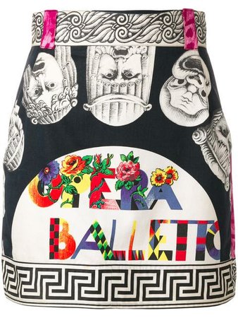 Versace Pre-Owned Gianni Versace Opera Balletto Teatro print skirt $719 - Shop VINTAGE Online - Fast Delivery, Price