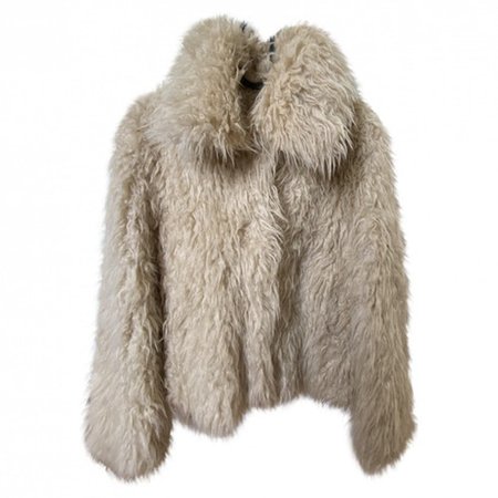 Fall winter 2019 faux fur short vest Rouje Beige size 34 FR in Faux fur - 9521236