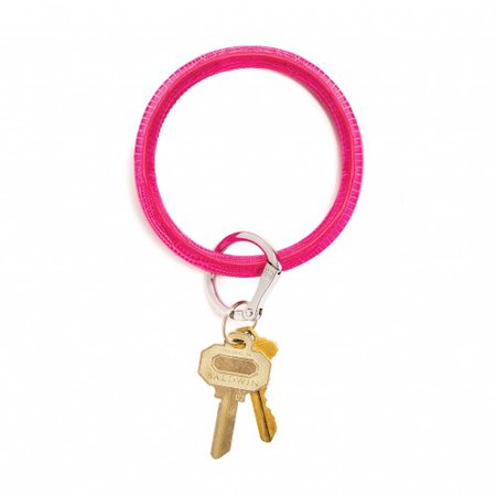 Big O Key Ring - Tickled Pink Lizard