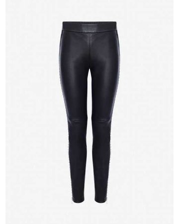 Lyst - Alexander Mcqueen Studded Leather Pants in Black