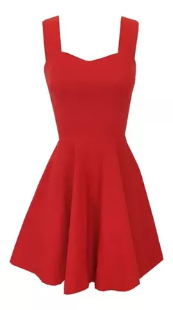 vestido rojo corto