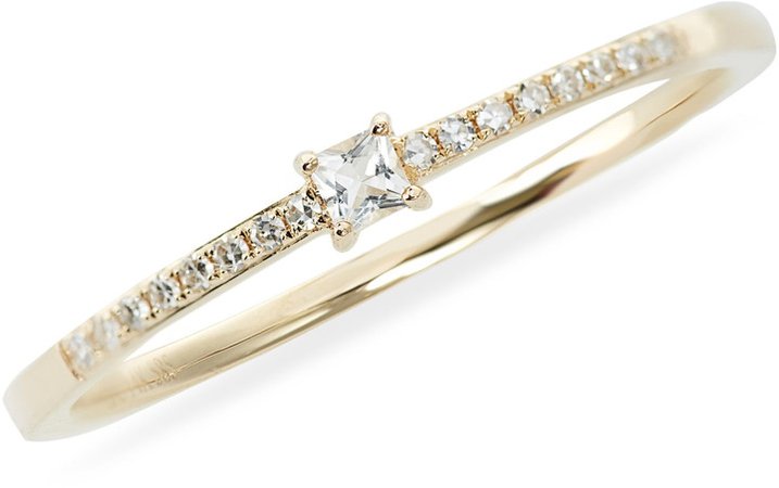 Princess Diamond Stack Ring