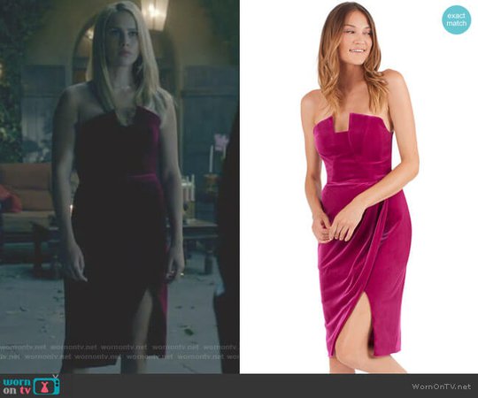WornOnTV: Rebekah’s pink velvet strapless dress on The Originals | Claire Holt | Clothes and Wardrobe from TV