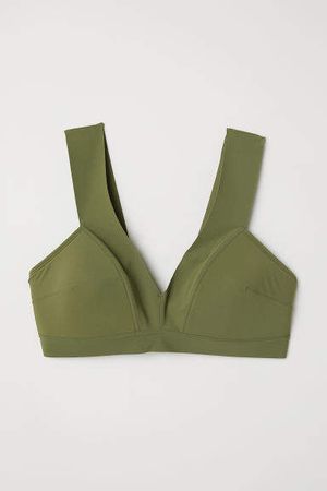H&M+ Padded Bikini Top - Green