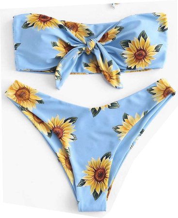 sunflower bikini blue