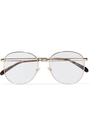 Givenchy | Round-frame gold-tone optical glasses | NET-A-PORTER.COM