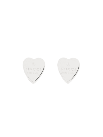 Gucci logo-engraved stud earrings